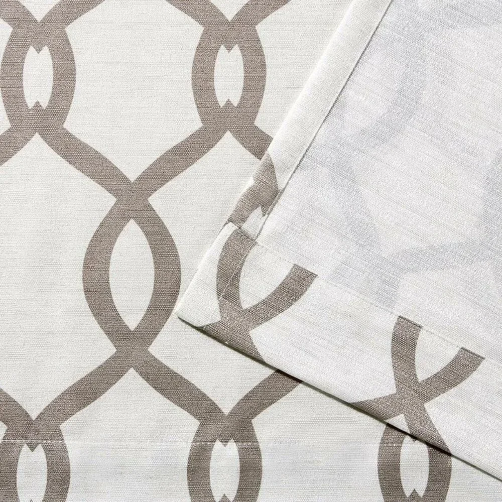 2 Plant City Kochi Beige Rod Pocket Curtain Panels Semi Sheer 54 x 108 NEW